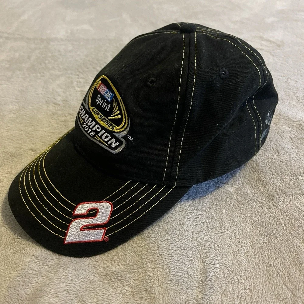Nascar Hat Men One Size Black Chase Authentics Racing Adjustable‎ Trucker Cap